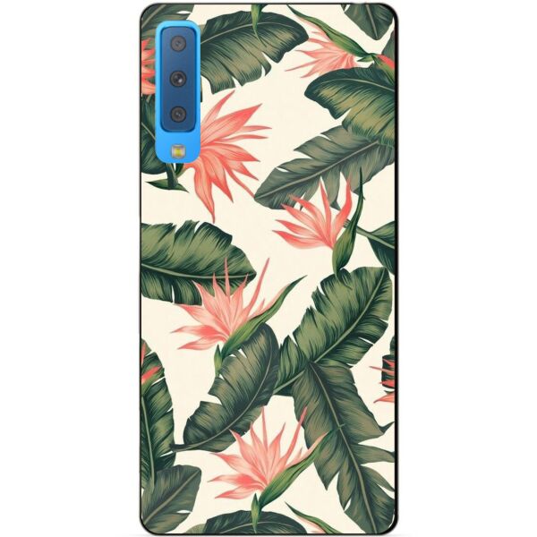 

Силиконовый чехол Candy для Samsung A7 2018 Galaxy A750 с рисунком Банановые листья