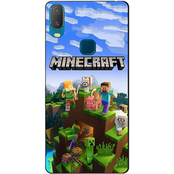 

Силиконовый бампер чехол Candy для Vivo Y11 с рисунком Minecraft