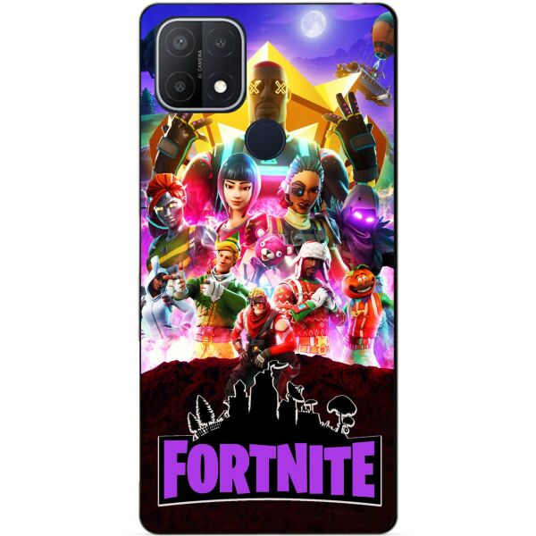 

Силиконовый бампер чехол Candy для Oppo A15 с рисунком Fortnite
