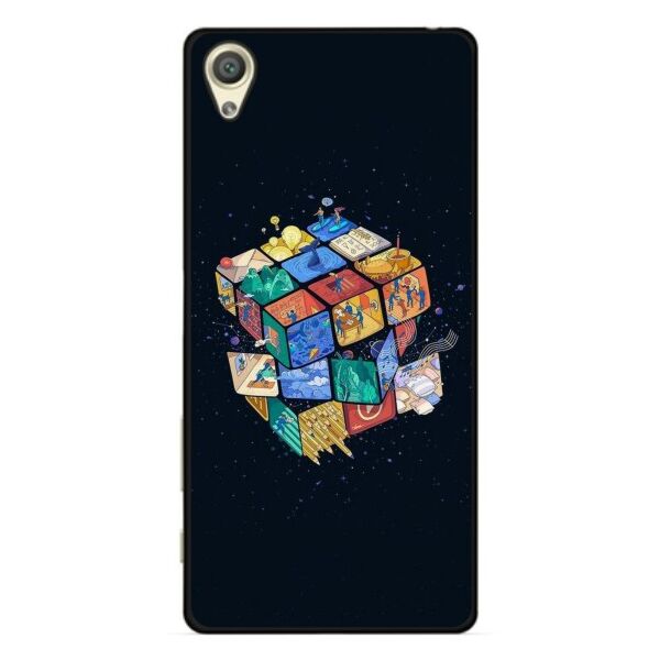 

Силиконовый бампер Candy для Sony Xperia Z L36h C6603 с рисунком Кубик Рубика