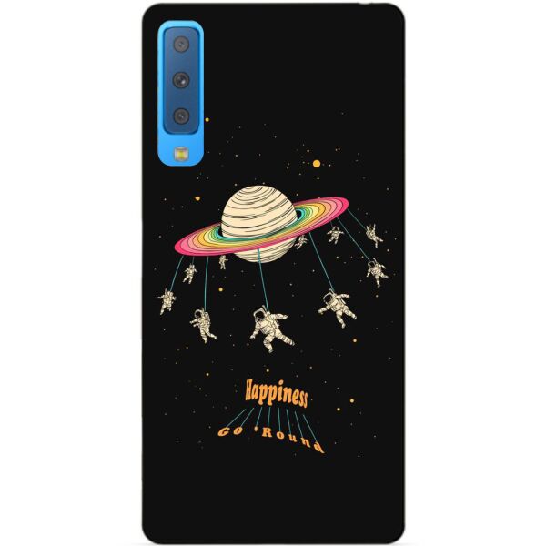 

Силиконовый чехол Candy для Samsung A7 2018 Galaxy A750 с рисунком Карусель