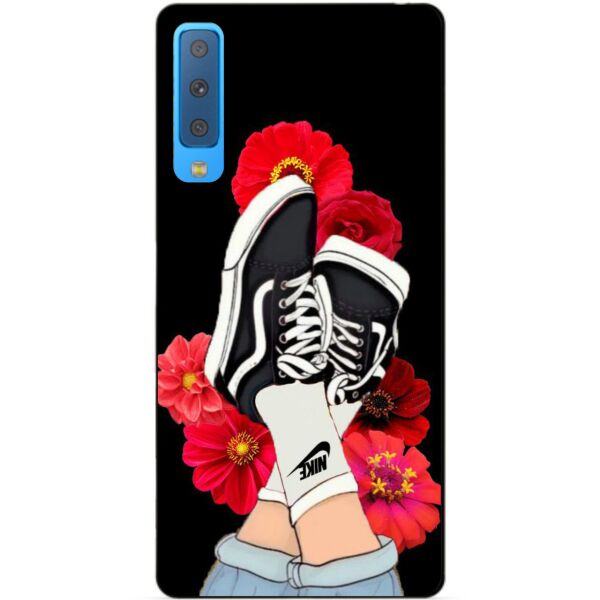 

Силиконовый чехол Candy для Samsung A7 2018 Galaxy A750 с рисунком Кеды