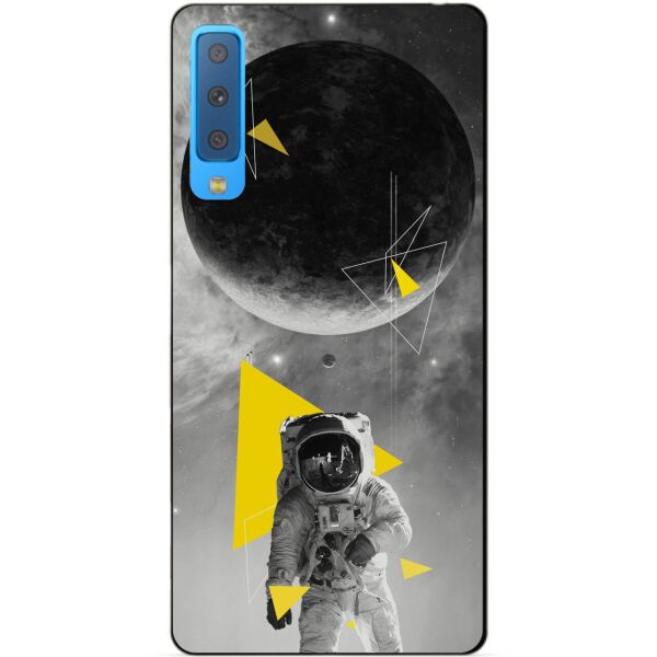 

Силиконовый чехол Candy для Samsung A7 2018 Galaxy A750 с рисунком Космонавт