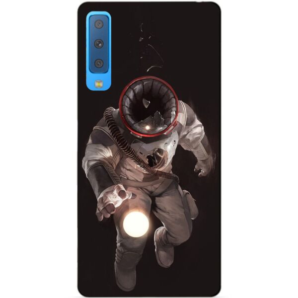 

Силиконовый чехол Candy для Samsung A7 2018 Galaxy A750 с рисунком Костюм космонавта