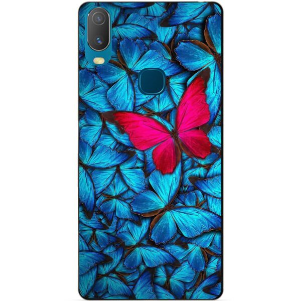 

Силиконовый бампер чехол Candy для Vivo Y11 с рисунком Бабочки