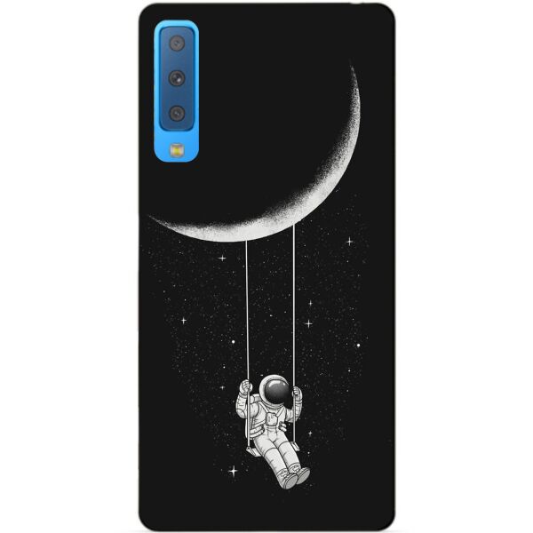 

Силиконовый чехол Candy для Samsung A7 2018 Galaxy A750 с рисунком Лунные качели