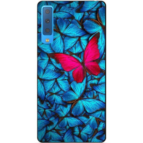 

Силиконовый чехол Candy для Samsung A7 2018 Galaxy A750 с рисунком Мотыльки