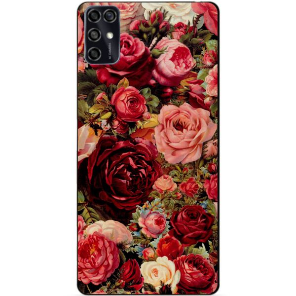 

Силиконовый чехол бампер Candy для ZTE Blade V2020 Smart с рисунком Красные розы