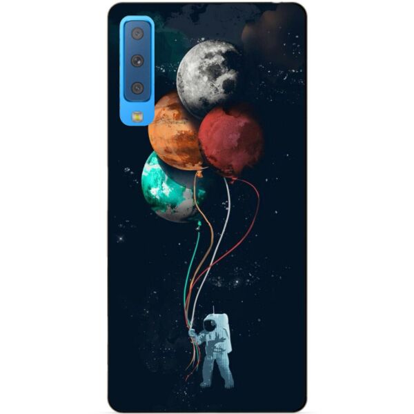 

Силиконовый чехол Candy для Samsung A7 2018 Galaxy A750 с рисунком Планеты-шарики