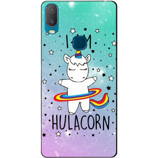 

Силиконовый бампер чехол Candy для Vivo Y11 с рисунком Единорог