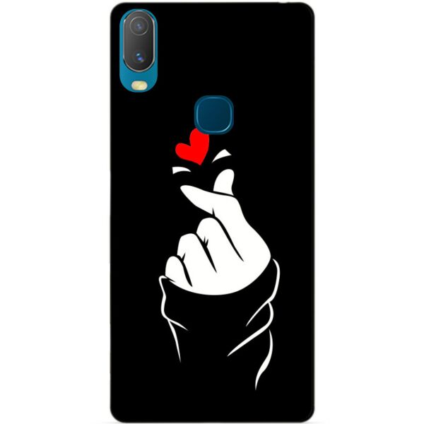 

Силиконовый бампер чехол Candy для Vivo Y11 с рисунком Знак любви