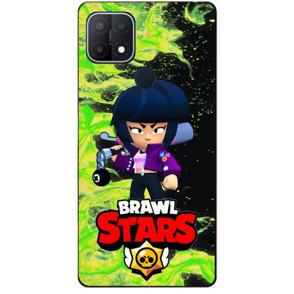 

Силиконовый бампер чехол Candy для Oppo A15s с Героем Бравл Старс Биби
