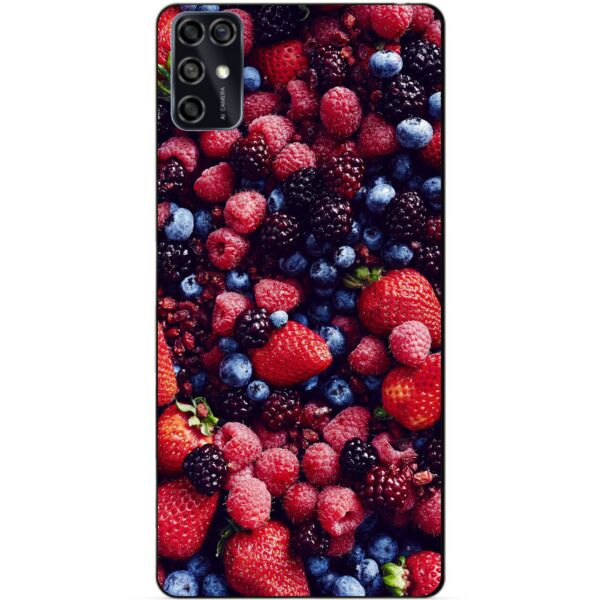 

Силиконовый чехол бампер Candy для ZTE Blade V2020 Smart с рисунком Ягоды