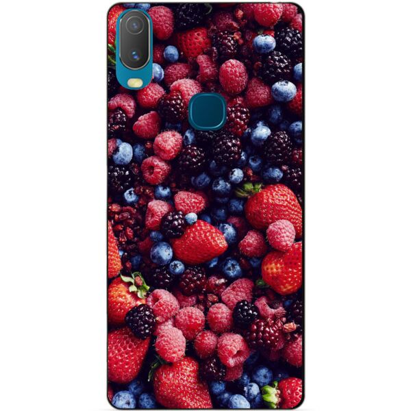 

Силиконовый бампер чехол Candy для Vivo Y11 с рисунком Ягоды