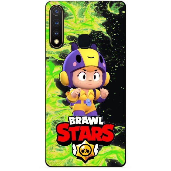 

Силиконовый бампер чехол Candy для Vivo Y19 с Героем Brawl Stars Беа