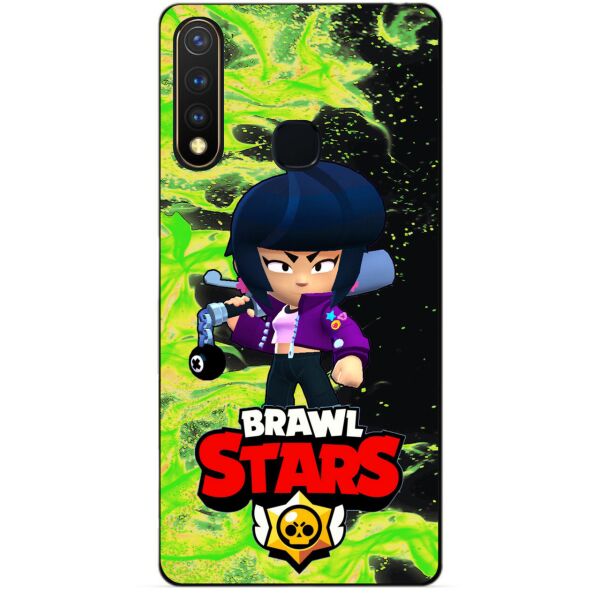 

Силиконовый бампер чехол Candy для Vivo Y19 с Героем Brawl Stars Биби