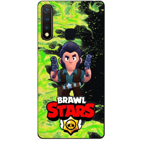 

Силиконовый бампер чехол Candy для Vivo Y19 с Героем Brawl Stars Кольт