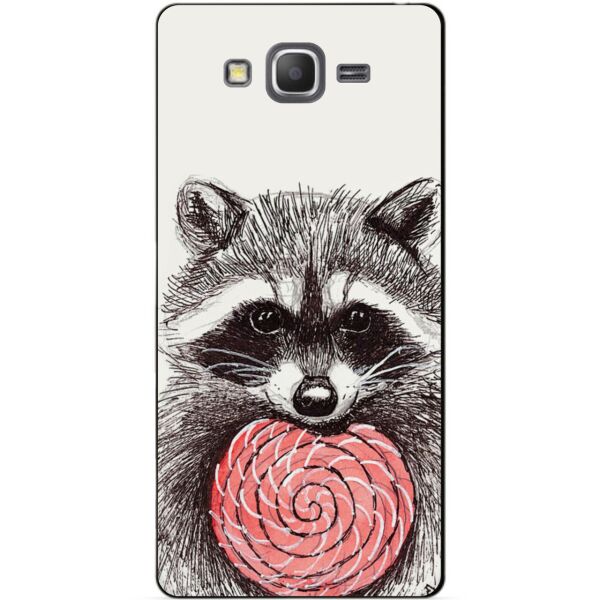 

Силиконовый чехол Candy для Samsung G530/G531 Galaxy Grand Prime с рисунком Енот