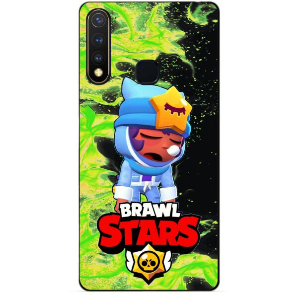 

Силиконовый бампер чехол Candy для Vivo Y19 с Героем Brawl Stars Сонный Сэнди