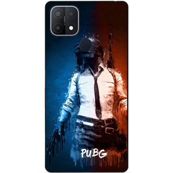 

Силиконовый бампер чехол Candy для Oppo A15s с рисунком PUBG
