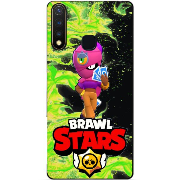 

Силиконовый бампер чехол Candy для Vivo Y19 с Героем Brawl Stars Тара