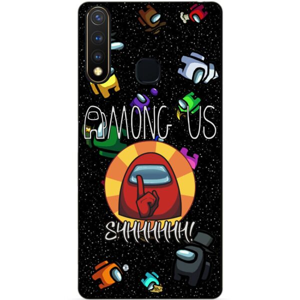 

Силиконовый бампер чехол Candy для Vivo Y19 с рисунком Among Us