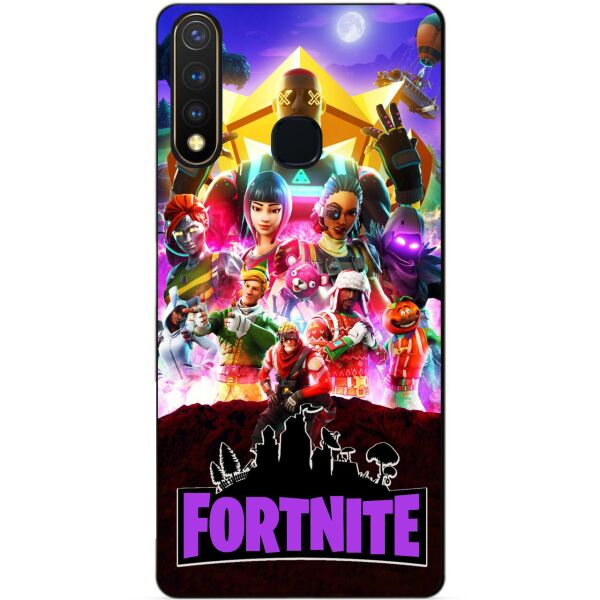 

Силиконовый бампер чехол Candy для Vivo Y19 с рисунком Fortnite