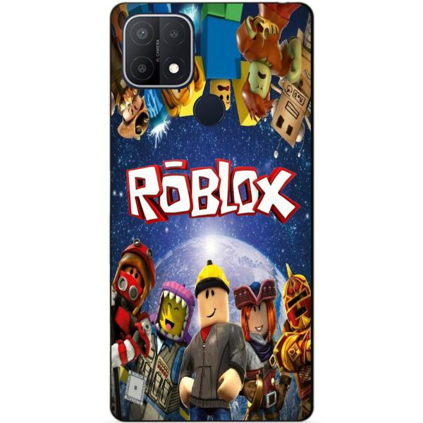 

Силиконовый бампер чехол Candy для Oppo A15s с рисунком Роблокс