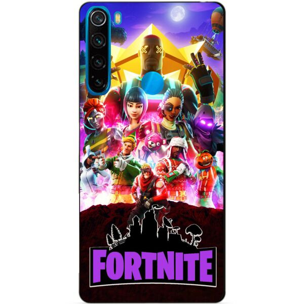 

Силиконовый чехол бампер для Xiaomi Redmi Note 8 с рисунком Fortnite Фортнайт