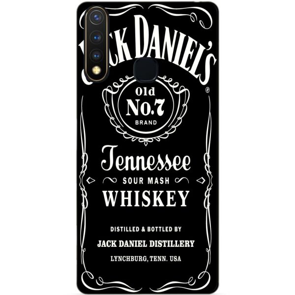 

Силиконовый бампер чехол Candy для Vivo Y19 с рисунком Jack Daniels