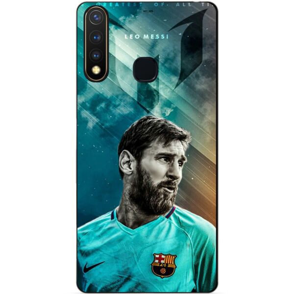 

Силиконовый бампер чехол Candy для Vivo Y19 с рисунком Messi Leo