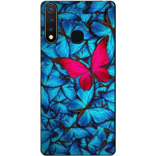 

Силиконовый бампер чехол Candy для Vivo Y19 с рисунком Бабочки