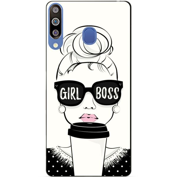 

Бампер силиконовый чехол Candy для Samsung M30 2019 Galaxy M305f с рисунком Girl Boss