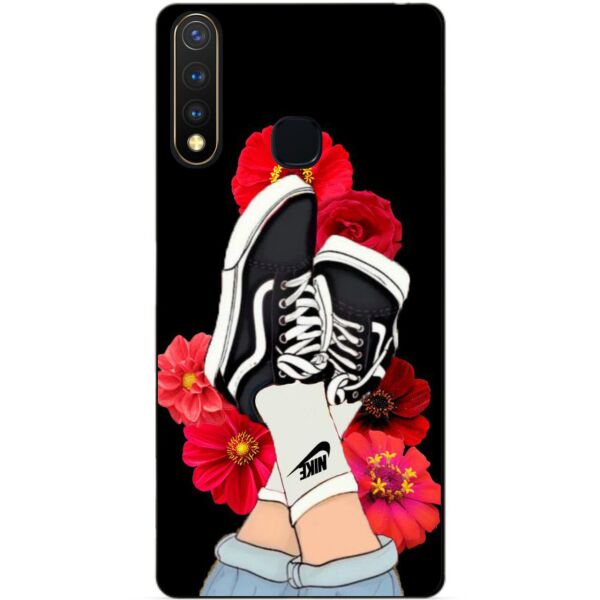 

Силиконовый бампер чехол Candy для Vivo Y19 с рисунком Кеды