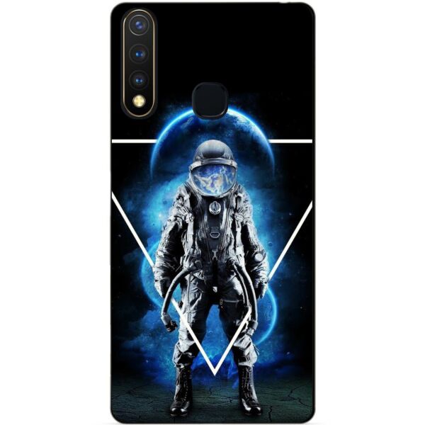 

Силиконовый бампер чехол Candy для Vivo Y19 с рисунком Космонавт