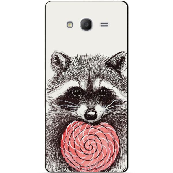 

Силиконовый чехол Candy для Samsung Galaxy Grand Duos i9082/i9060 с рисунком Енот