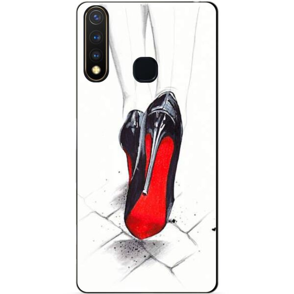 

Силиконовый бампер чехол Candy для Vivo Y19 с рисунком Лабутены