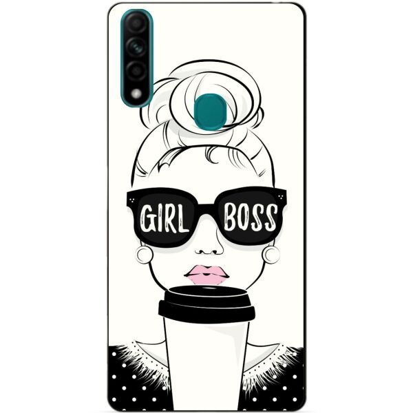 

Силиконовый бампер чехол Candy для Oppo A31 с рисунком Girl Boss