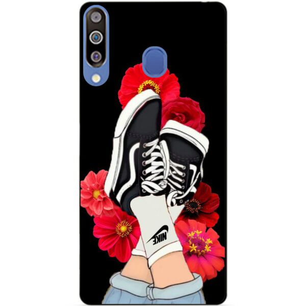 

Бампер силиконовый чехол Candy для Samsung M30 2019 Galaxy M305f с рисунком Кеды
