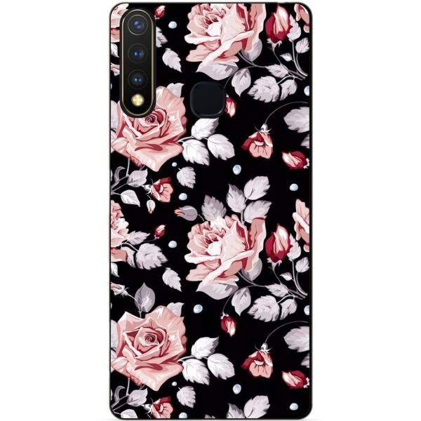 

Силиконовый бампер чехол Candy для Vivo Y19 с рисунком Розы