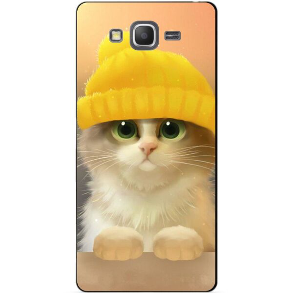 

Силиконовый чехол Candy для Samsung Galaxy Grand Prime G530 с рисунком Котик в шапке
