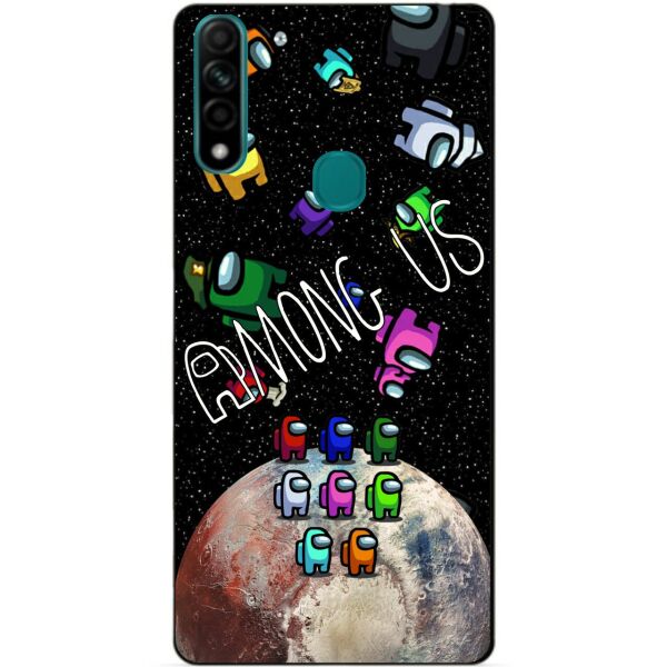 

Силиконовый бампер чехол Candy для Oppo A31 с рисунком Амонг Ас