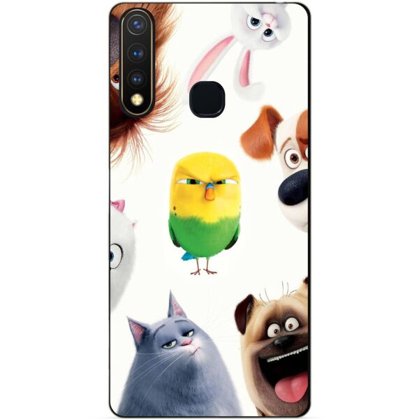 

Силиконовый бампер чехол Candy для Vivo Y19 с рисунком Тайная жизнь домашних животных