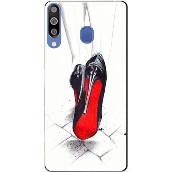 

Бампер силиконовый чехол Candy для Samsung M30 2019 Galaxy M305f с рисунком Лабутены
