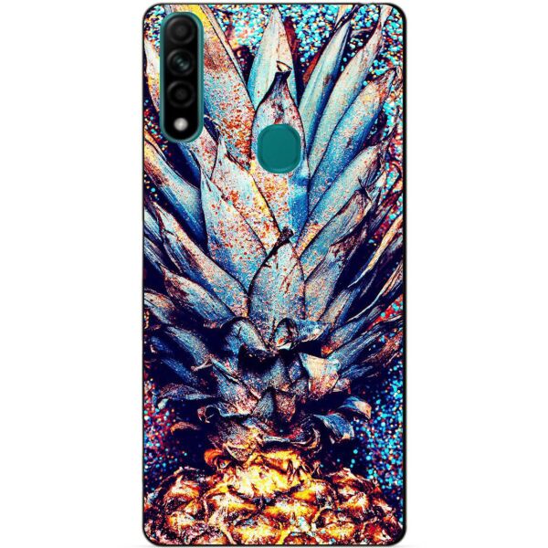 

Силиконовый бампер чехол Candy для Oppo A31 с рисунком Ананас