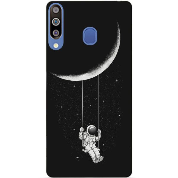 

Бампер силиконовый чехол Candy для Samsung M30 2019 Galaxy M305f с рисунком Лунные качели