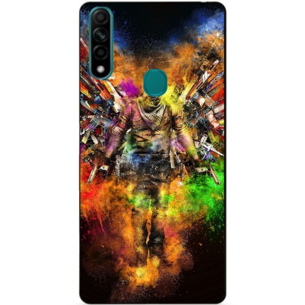 

Силиконовый бампер чехол Candy для Oppo A31 с рисунком Воин