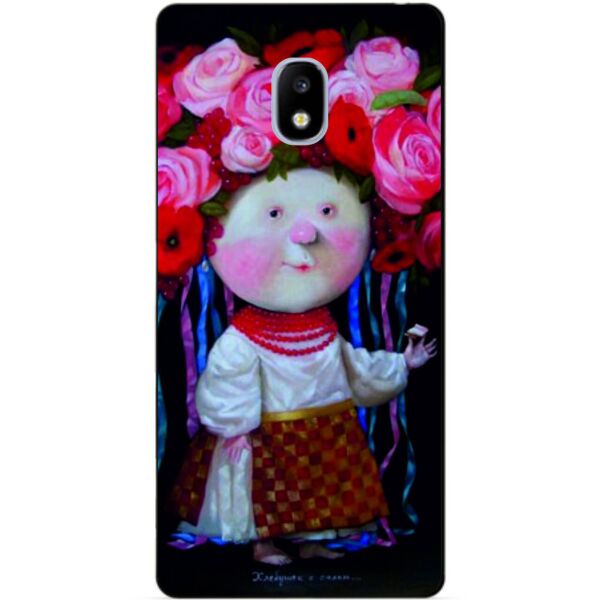 

Силиконовый чехол Candy для Samsung J3 2017 J330 с рисунком Гапчинская Украиночка