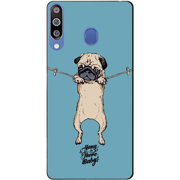 

Бампер силиконовый чехол Candy для Samsung M30 2019 Galaxy M305f с рисунком Мопс