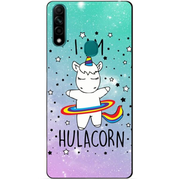 

Силиконовый бампер чехол Candy для Oppo A31 с рисунком Единорог